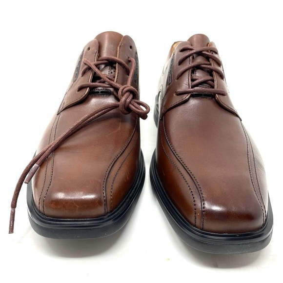 Clarks Un Kenneth Way Brown Leather Oxford - Picture 3 of 10